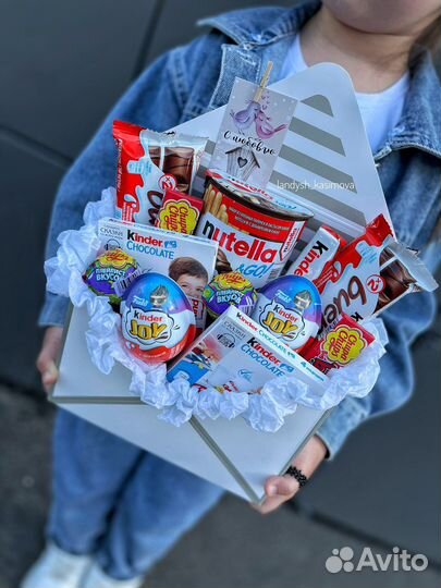 Съедобные букеты из киндеров