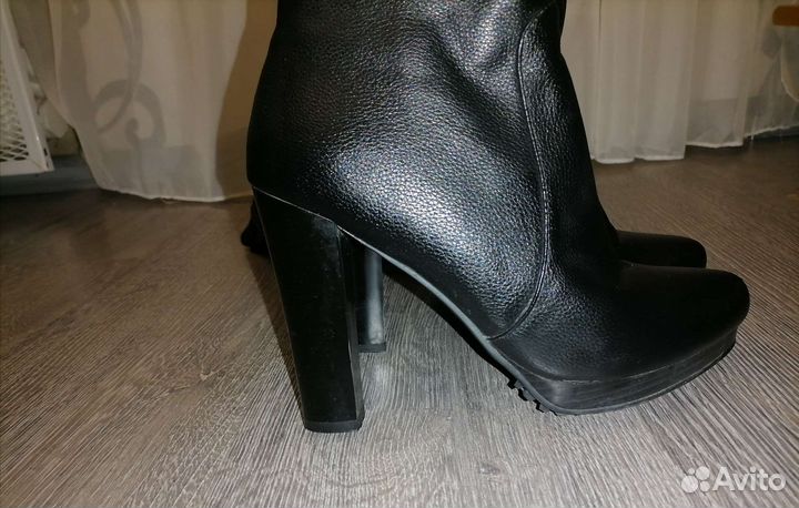 Сапоги ботфорты зимние