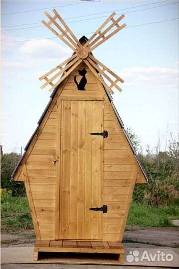 Уличный туалет деревянный TVP569
