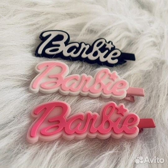 Заколка для волос Барби, 3 шт, зш03