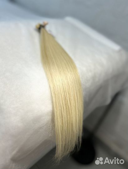Волосы натуральные для наращивания блонд 35см