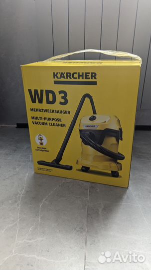 Строительный пылесос karcher wd 3