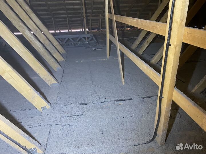 Утеплитель Эковата Ecoffiber для потолка