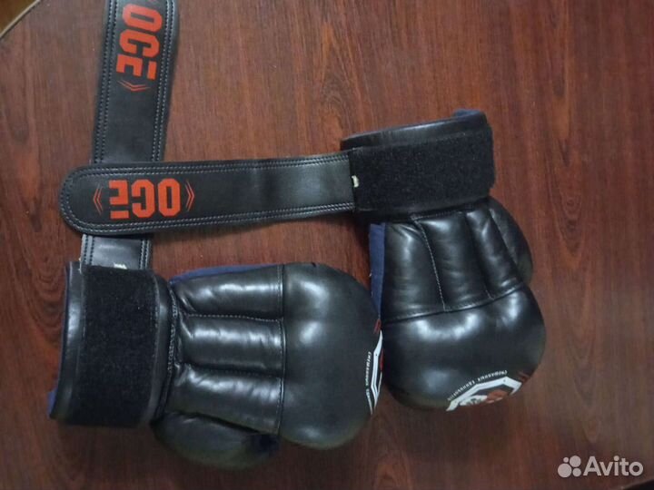 Боксерские перчатки, Крабы осе, натуральная кожа