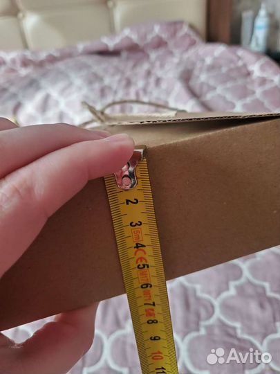 Крафт коробка с завязками