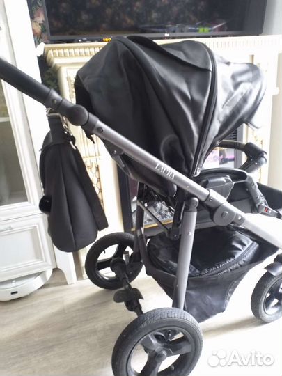 Коляска 2 в 1 эко кожа