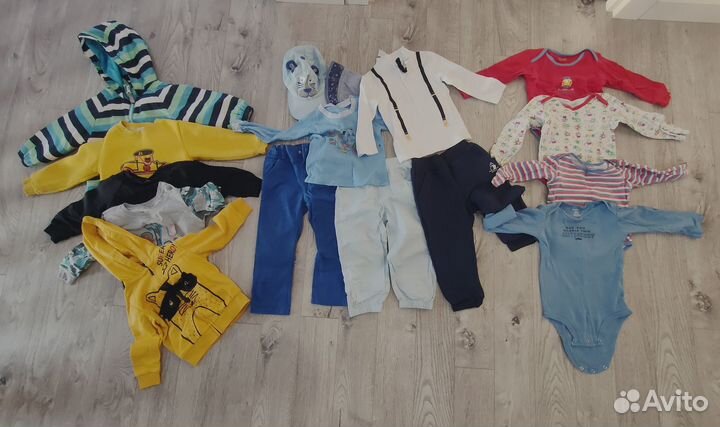 Детские вещи пакетом на мальчика 80 86