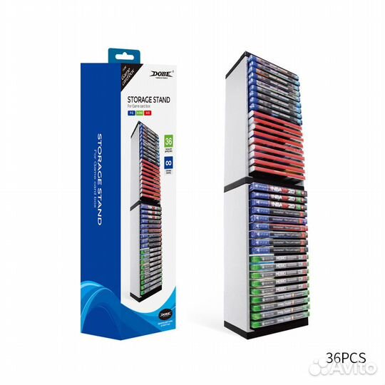 Подставка для 36 шт. дисков PS4,PS5,XBox,N-S,новая