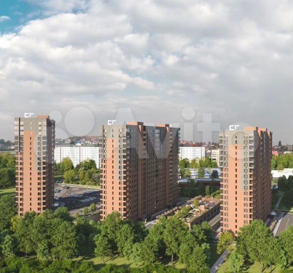 2-к. квартира, 56,8 м², 6/19 эт.