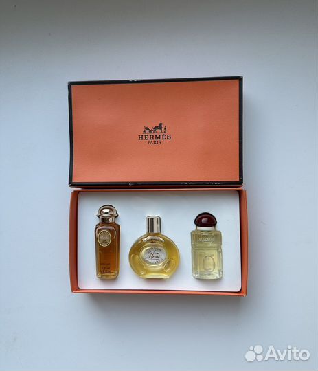 Hermes набор миниатюр 3 шт винтаж