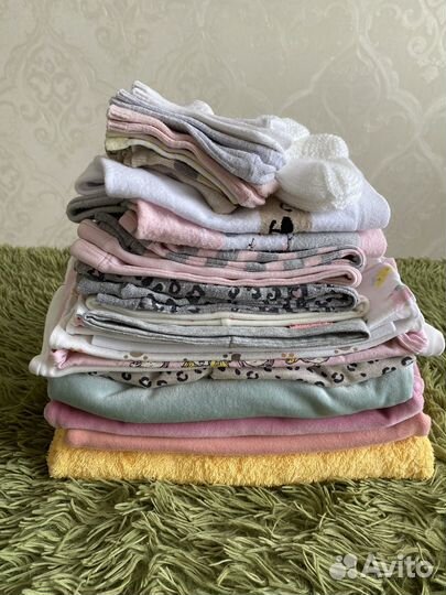 Детские вещи для девочки пакетом 74-80