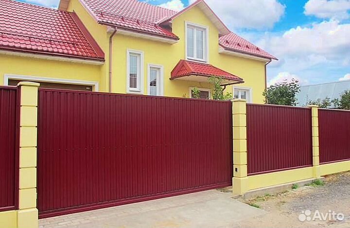 Откатные ворота с установкой