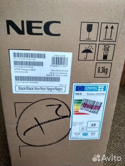 Монитор NEC MultiSync EA231WU