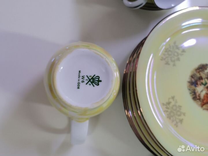 Чайный сервиз фарфор Германия, 6 персон