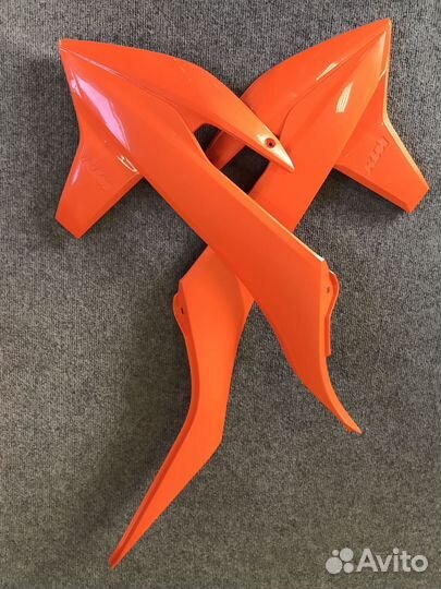 Комплект спойлеров бензобака оранжевых KTM EXC/EXC