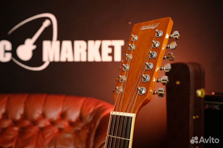 12-струнная акустическая гитара Homage + Аксессуары