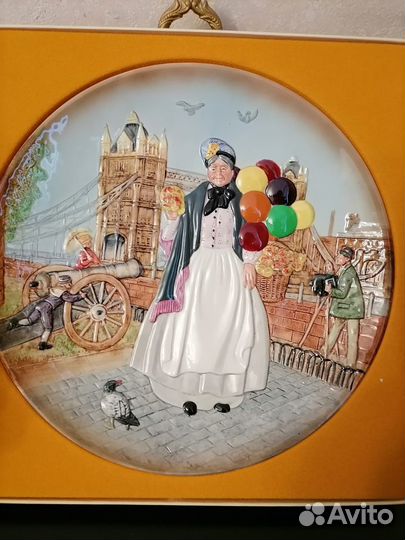 Royal doulton коллекционная тарелка, старая англия