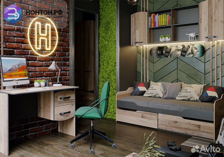 Спальный гарнитур Кристофер №3 фон серый / олд ста