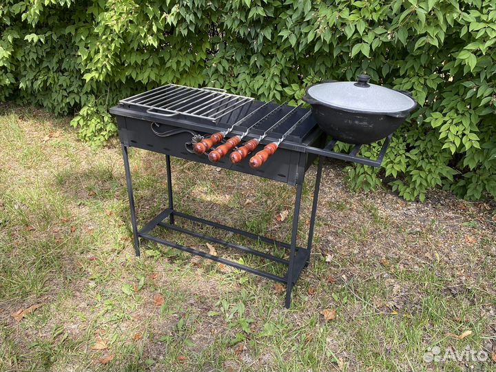 Мангал разборный 2 в 1 шашлык/плов
