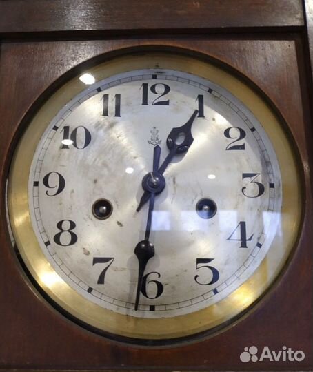 Часы настенные с боем антикварные Gustav Becker