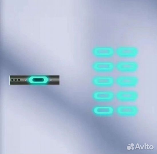 10 светящихся стикеров для зарядки гаджетов