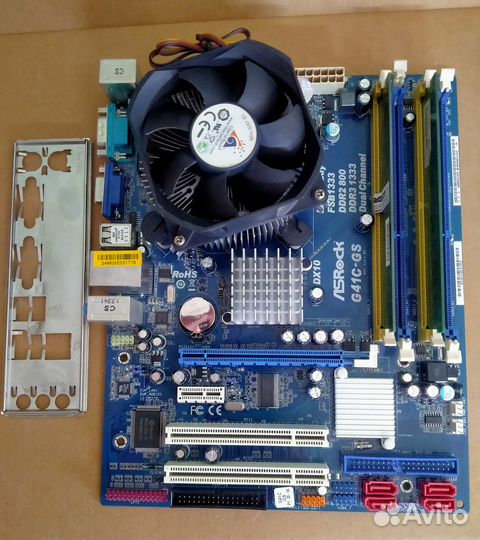 Материнская Asrock G41C-GS, Celeron E1500