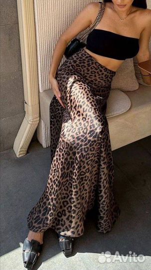 Трендовая леопардовая юбка