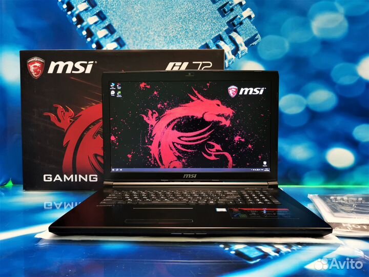 Игровой ноутбук на i5 7300HQ/1050/ 17.3