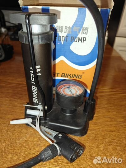 Велосипедный насос с манометром