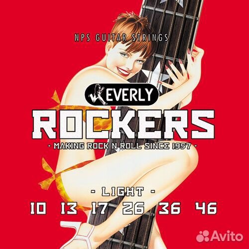 9010 Комплект струн для электрогитары Everly