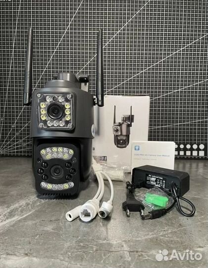 Уличная 4G камера с двойным объективом