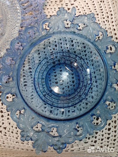 Ваза цветное стекло винтаж