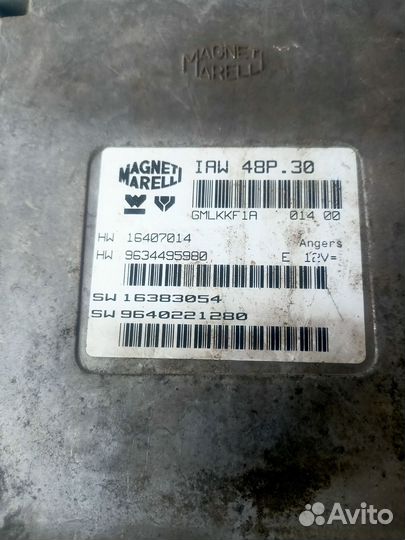 Блок управления двс Peugeot 406 2.0