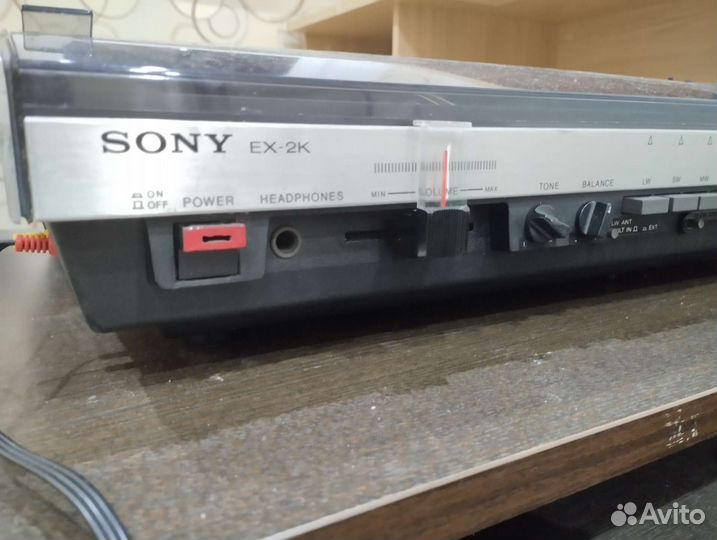 Виниловый проигрыватель sony EX-2K 1974г раритет