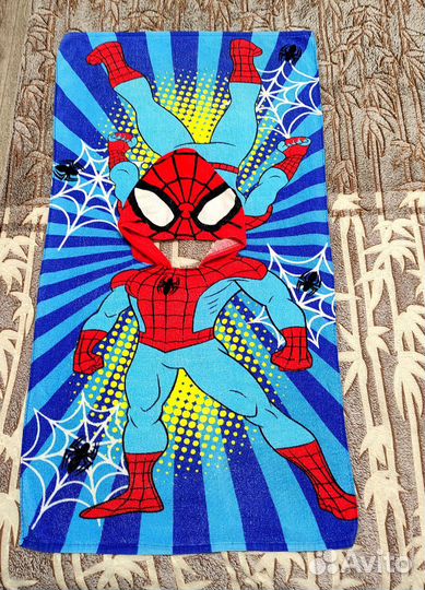 Махровое Пончо/ Полотенце с Капюшоном- от 3 до 8 л