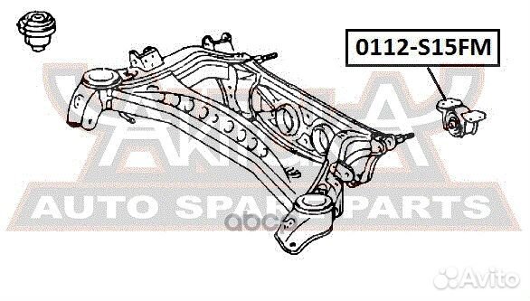 Подушка задней рамы 0112S15FM asva