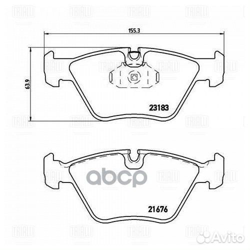 Колодки тормозные BMW E46 99-05/E83 04- передни