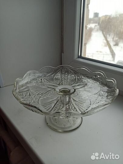 Ваза хрустальная