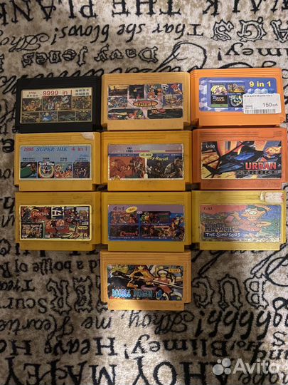 Катриджи для dendy