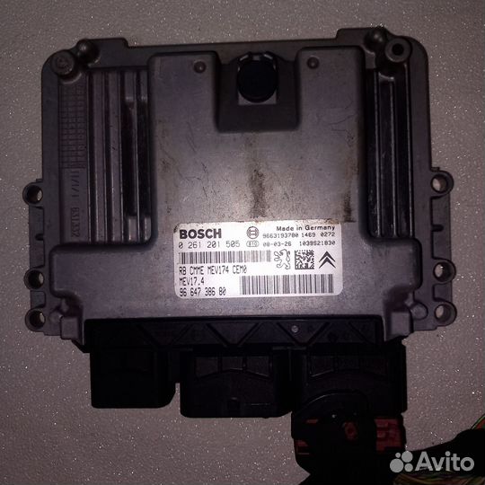 Пежо 308 блок управления двигатель 0261201505