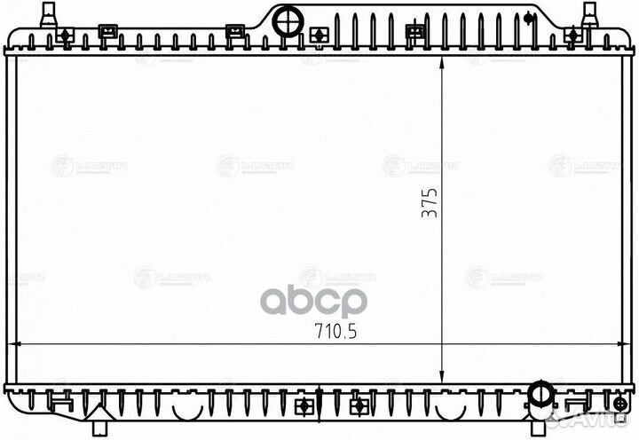 Радиатор охлаждения двигателя chery fora 06