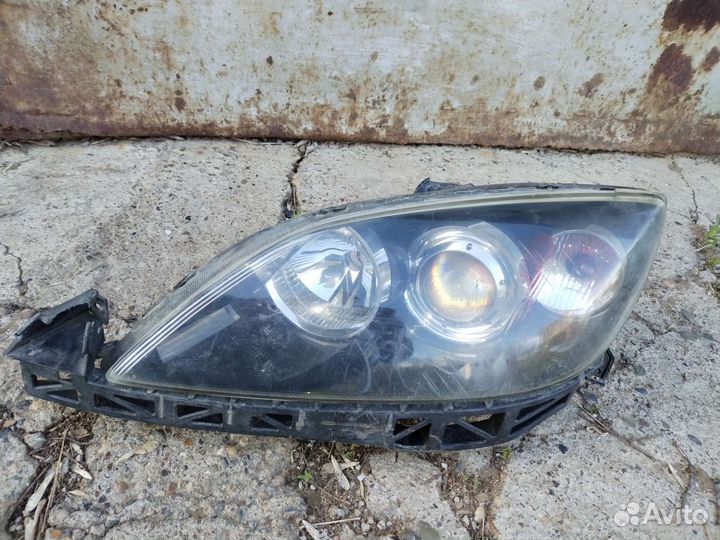Фара mazda 3 bk ксенон хетчбек левая