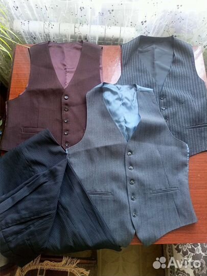 Жилетки и брюки мужские
