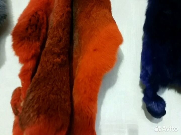 Кролики крашенные