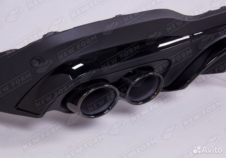 Диффузор с насадками 43S AMG Mercedes GLC 253 рест