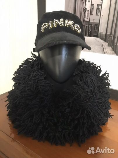 Снуд из вытянутых петель, имитация меха