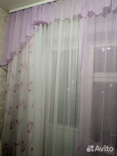 Комплект шторы и тюль