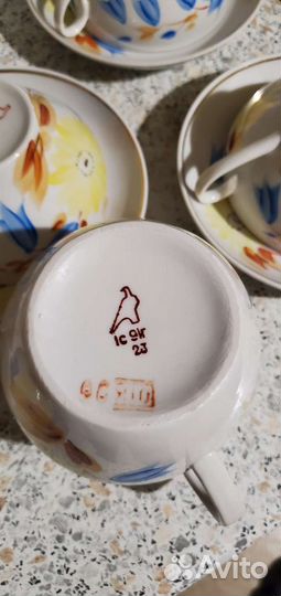 Фарфоровый чайный сервиз СССР