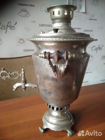 Самовар дровяной - рюмка медальная на 3 литра