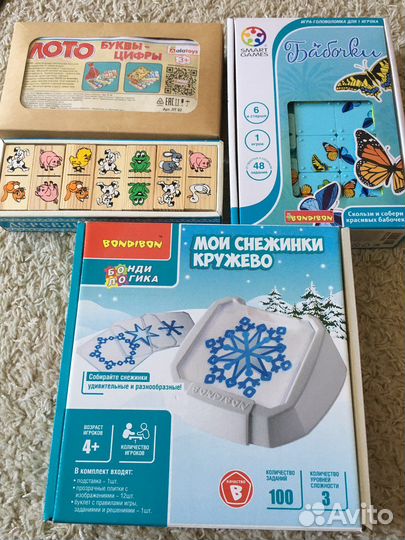 Пазл Лото Домино книги Развивающие карточки